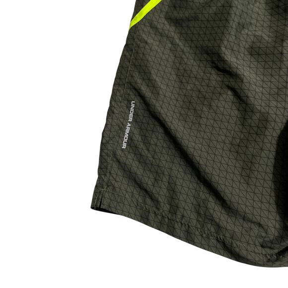 Under Armour Mens Athletic Shorts Size XL Heat Gear Fitted Lined Green Pockets - Picture 6 of 13